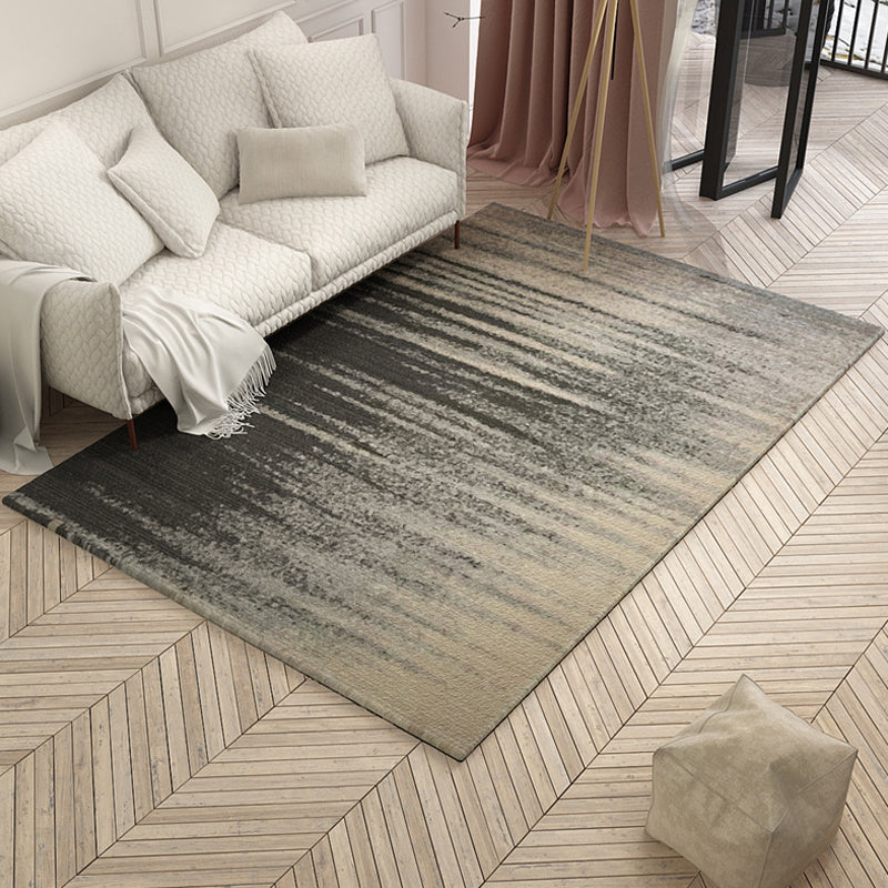 Lisslune | Multicolor Abstract Carpet Polyester Industrial Carpet Pet Friendly Washable Non-Slip Rug for Living Room