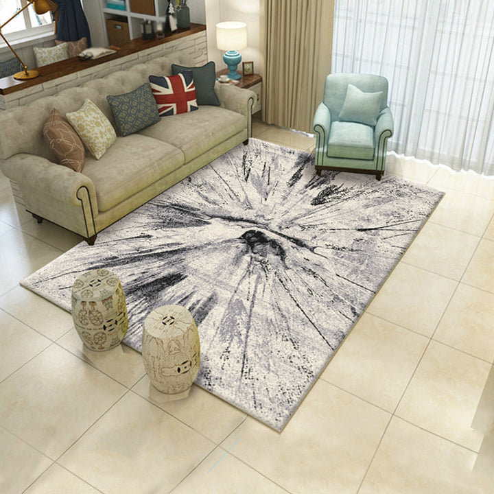 Lisslune | Creative Watercolor Pattern Carpet Multicolor Industrial Rug Polyester Pet Friendly Washable Non-slip Carpet for Bedroom