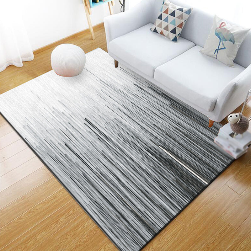 Lisslune | Funky Abstract Geometric Pattern Rug Multicolor Industrial Rug Polyester Pet-Friendly Washable Non-Slip Area Rug for Bedroom