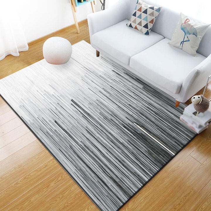 Lisslune | Funky Abstract Geometric Pattern Rug Multicolor Industrial Rug Polyester Pet-Friendly Washable Non-Slip Area Rug for Bedroom