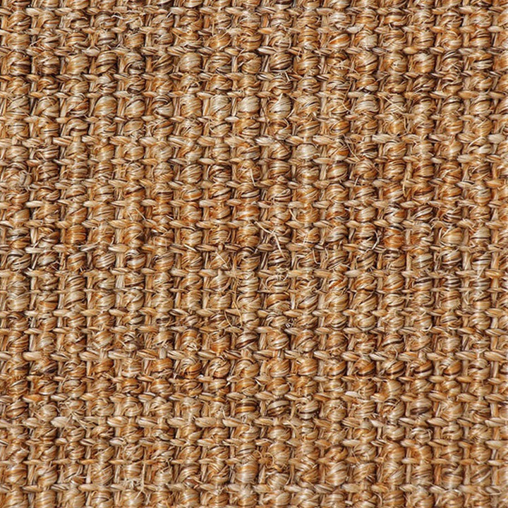 Lisslune | Brown Solid Color Rug Sisal Country Rug Pet Friendly Washable Non-Slip Rug for Bedroom