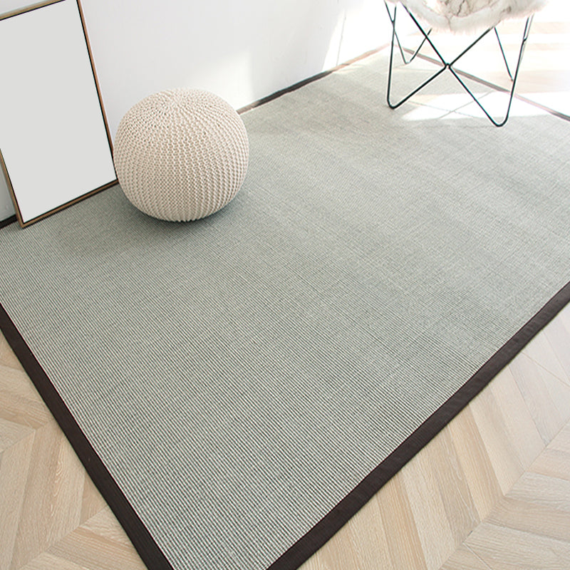 Lisslune | Gray Living Room Rug Rustic Solid Rug Sisal Washable Non-Slip Backing Pet-Friendly Rug