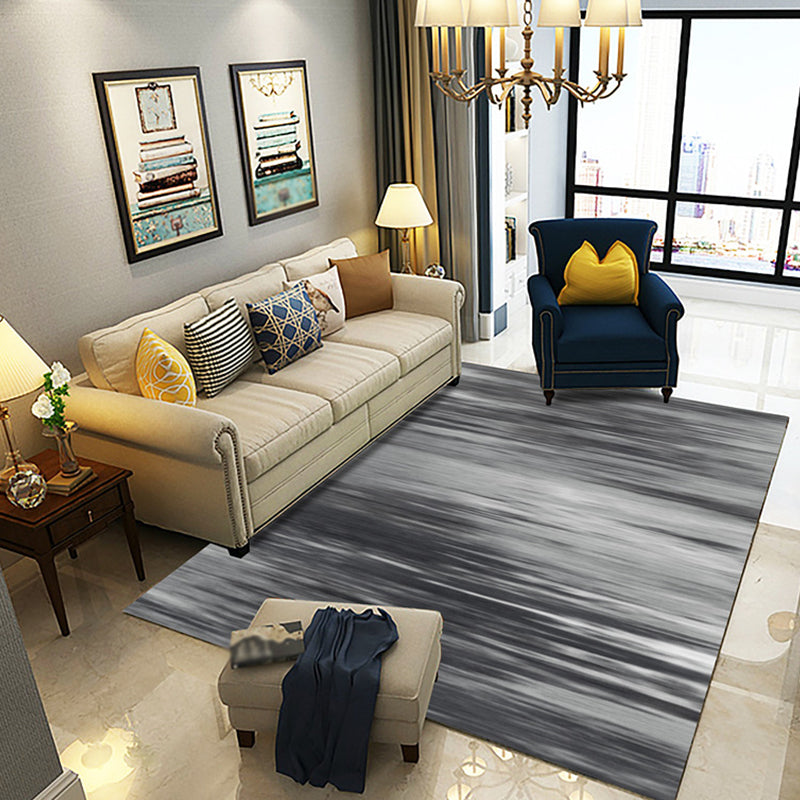 Lisslune | Multicolor Abstract Rug with Brushstroke Rug Polyester Industrial Rug Pet-Friendly Washable Non-Slip Area Rug for the Living Room