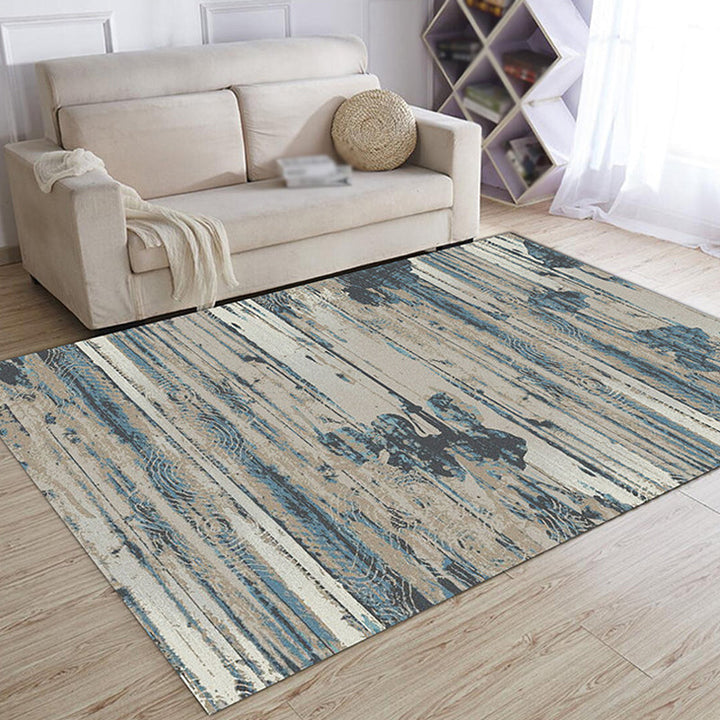 Lisslune | Multicolor Abstract Carpet Polyester Industrial Carpet Pet Friendly Washable Non-Slip Rug for Living Room