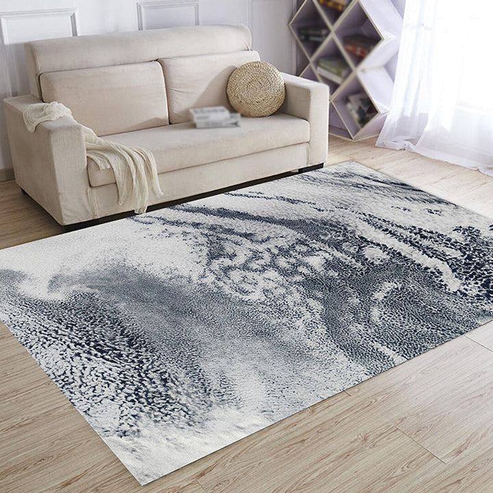 Lisslune | Fancy Abstract Rug Multicolor Industrial Rug Polyester Pet Friendly Washable Non-Slip Rug for the Bedroom