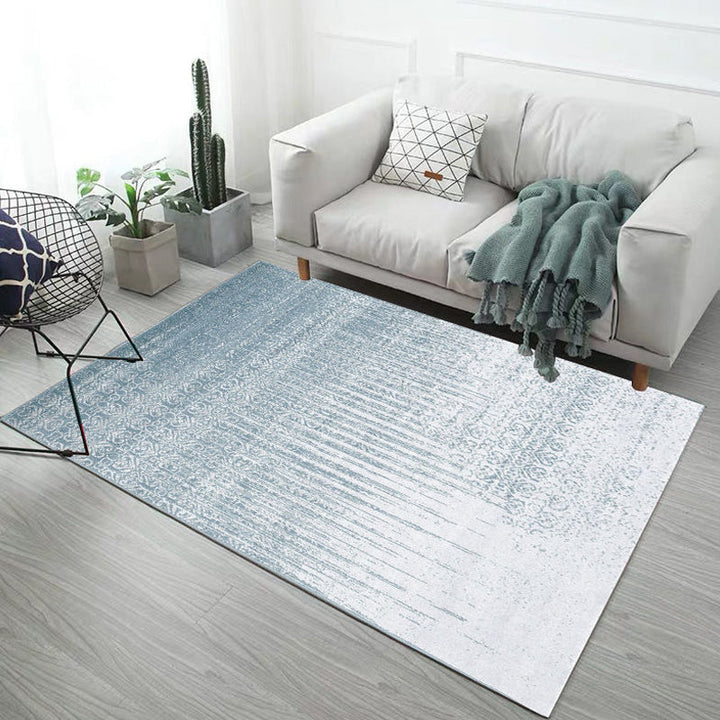 Lisslune | Multicolor Abstract Carpet Polyester Industrial Carpet Pet Friendly Washable Non-Slip Rug for Living Room