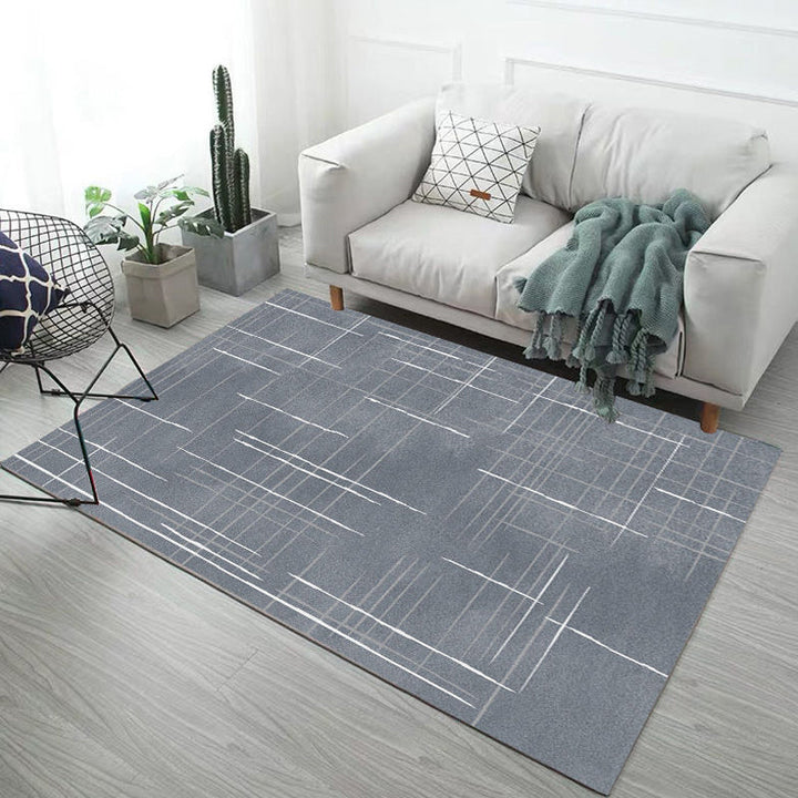 Lisslune | Multicolor Abstract Carpet Polyester Industrial Carpet Pet Friendly Washable Non-Slip Rug for Living Room