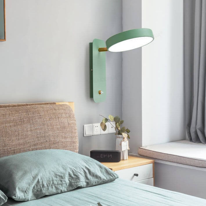 Lisslune | IllumiTurn – Nordic LED Rotatable Wall Light | Macaron Design | Adjustable Lighting