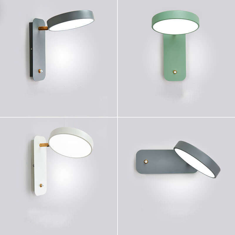 Lisslune | IllumiTurn – Nordic LED Rotatable Wall Light | Macaron Design | Adjustable Lighting