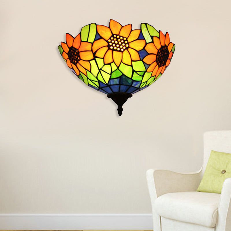 Lisslune | Sunflower Wall Mount Lighting Lodge Style 1 Head Wall Sconces Lighting for Hallway