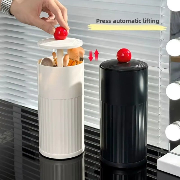 Lisslune | Automatic Pop-Up Cylindrical Makeup Brush Organizer