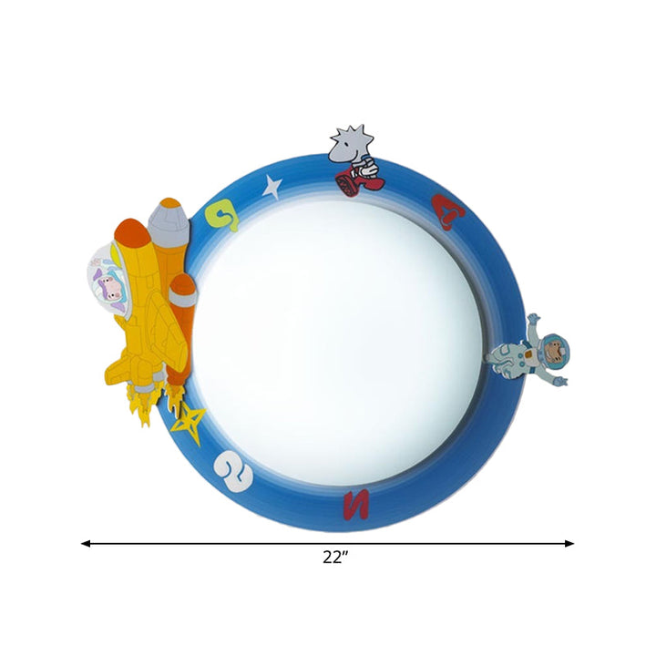 Skørter | Slim Panel Nursing Room Wall Lamp Acrylic Modern Cartoon LED Wall Lamp Light