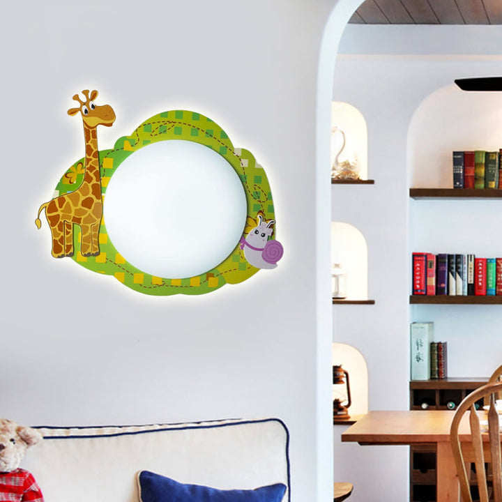 Skørter | Slim Panel Nursing Room Wall Lamp Acrylic Modern Cartoon LED Wall Lamp Light