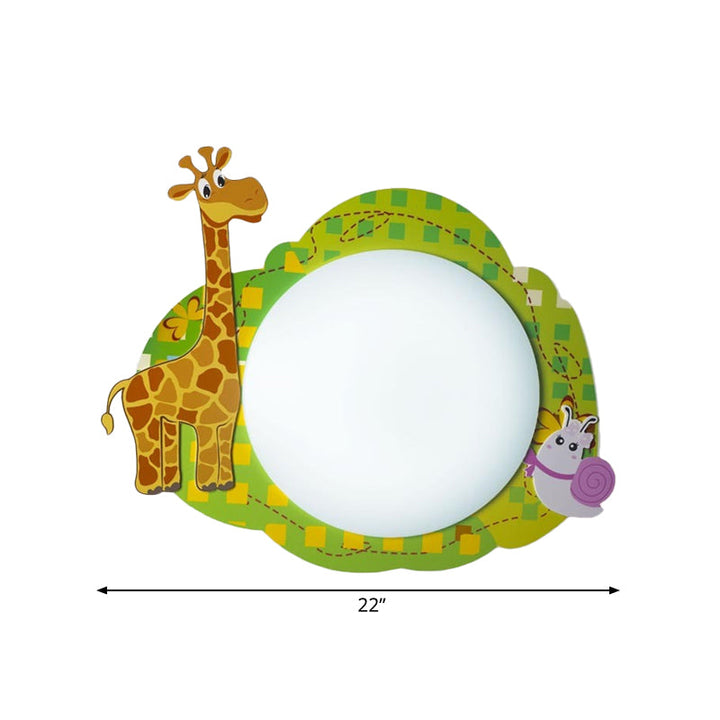 Skørter | Slim Panel Nursing Room Wall Lamp Acrylic Modern Cartoon LED Wall Lamp Light