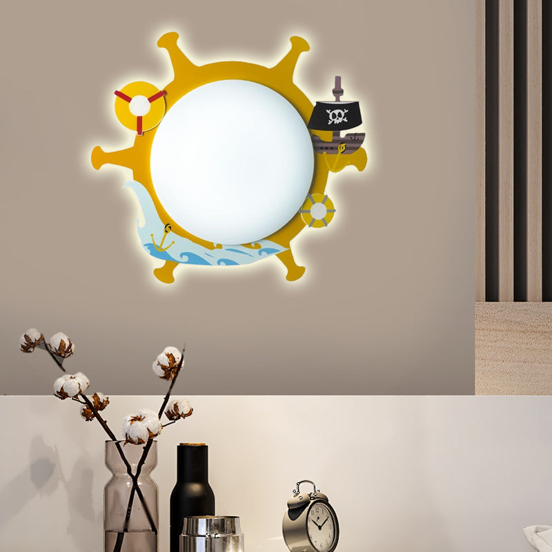Skørter | Slim Panel Nursing Room Wall Lamp Acrylic Modern Cartoon LED Wall Lamp Light