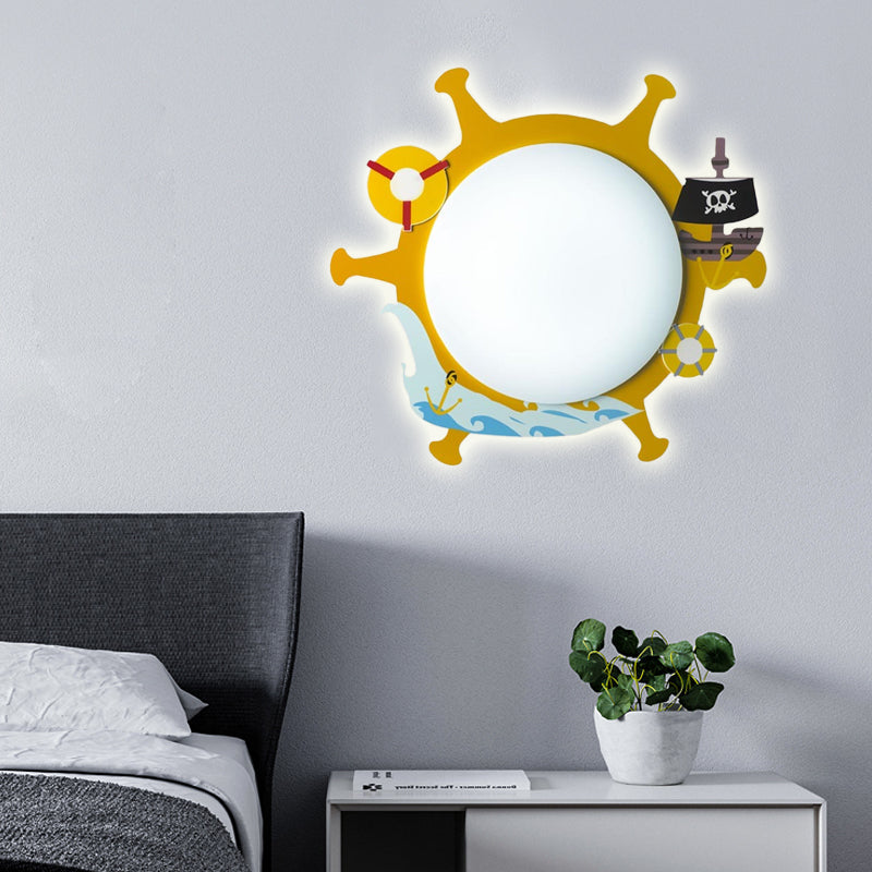Skørter | Slim Panel Nursing Room Wall Lamp Acrylic Modern Cartoon LED Wall Lamp Light