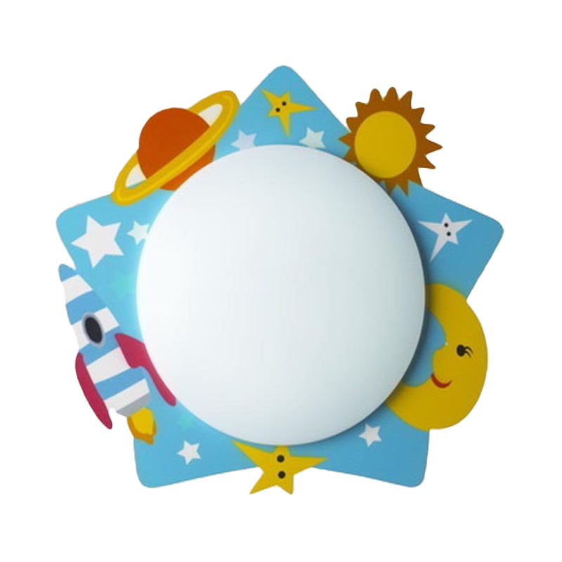 Skørter | Slim Panel Nursing Room Wall Lamp Acrylic Modern Cartoon LED Wall Lamp Light