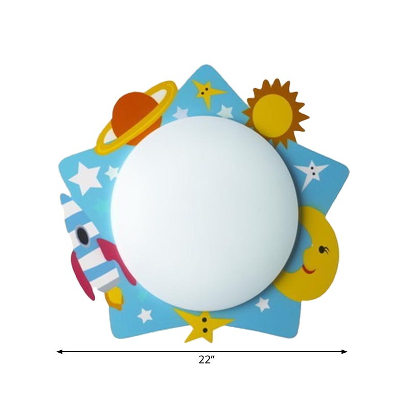 Skørter | Slim Panel Nursing Room Wall Lamp Acrylic Modern Cartoon LED Wall Lamp Light
