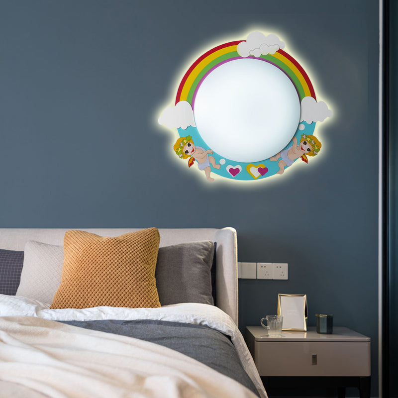 Skørter | Slim Panel Nursing Room Wall Lamp Acrylic Modern Cartoon LED Wall Lamp Light