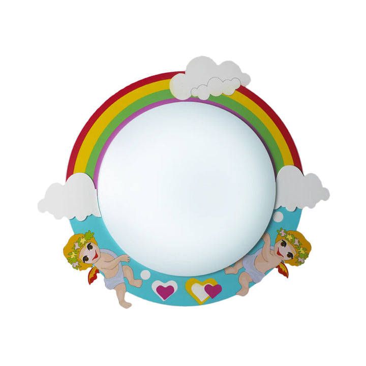 Skørter | Slim Panel Nursing Room Wall Lamp Acrylic Modern Cartoon LED Wall Lamp Light