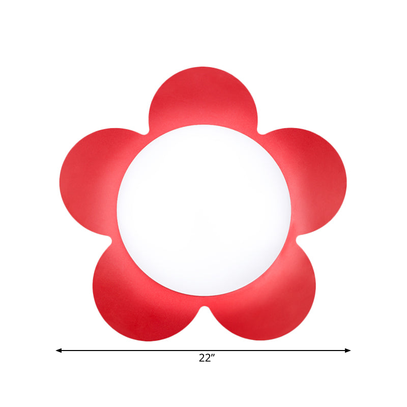 Skørter | Bright Colored Floral Wall Light Modern Stylish Acrylic LED Wall Lamp for Kindergarten