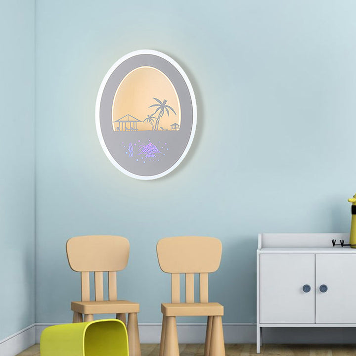 Skørter | Living Room Restaurant Wall Lamp Acrylic Nordic Style Sconce in White Finish