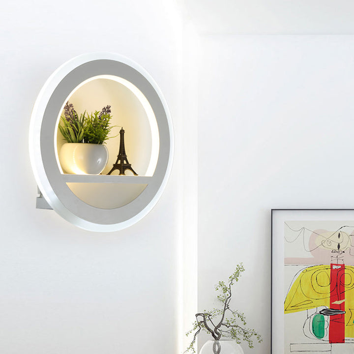 Skørter | Living Room Restaurant Wall Lamp Acrylic Nordic Style Sconce in White Finish