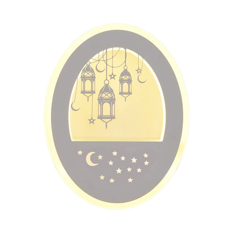 Skørter | Living Room Restaurant Wall Lamp Acrylic Nordic Style Sconce in White Finish