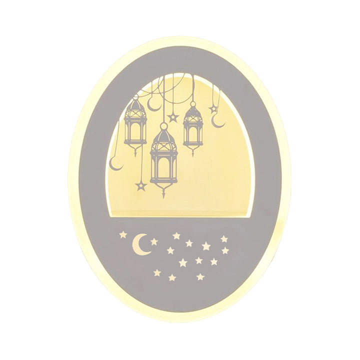 Skørter | Living Room Restaurant Wall Lamp Acrylic Nordic Style Sconce in White Finish