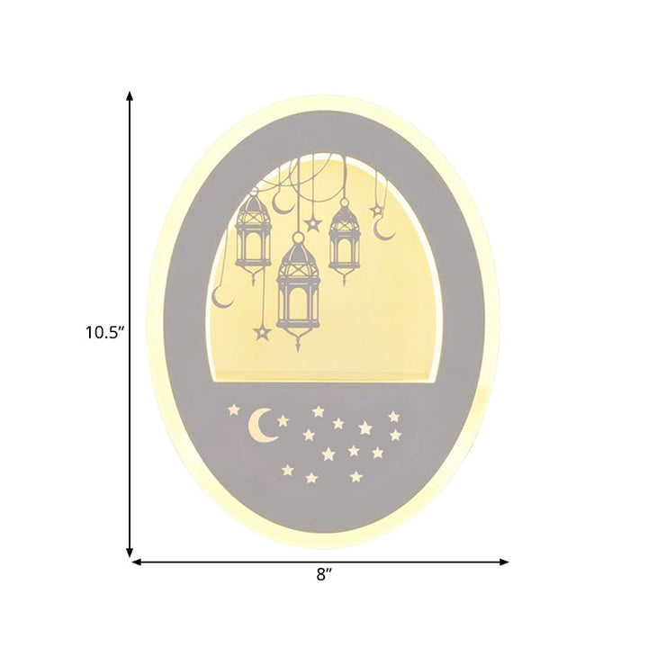Skørter | Living Room Restaurant Wall Lamp Acrylic Nordic Style Sconce in White Finish