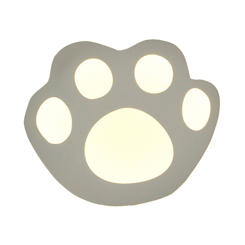 Skørter | Flat Cartoon-Shape Wall Lamp Modern Stylish Acrylic LED Wall Light in White for Stairs