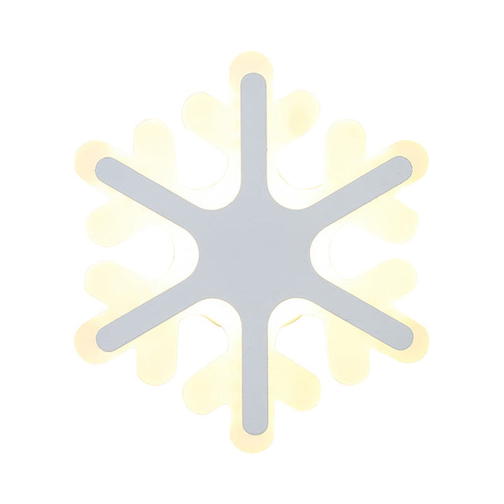 Skørter | Flat Cartoon-Shape Wall Lamp Modern Stylish Acrylic LED Wall Light in White for Stairs