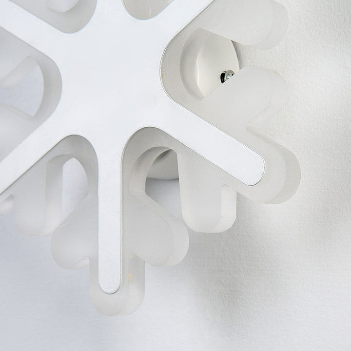 Skørter | Flat Cartoon-Shape Wall Lamp Modern Stylish Acrylic LED Wall Light in White for Stairs