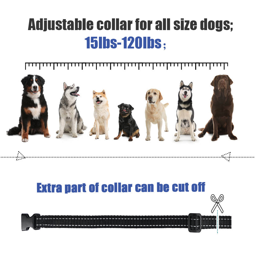 Lisslune | Electric Dog Training Collar – 500m Remote Control, Waterproof IPX7, Shock, Vibration & Sound Modes