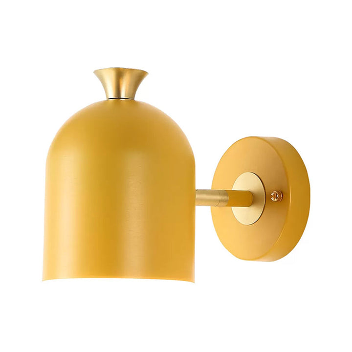 Skørter | Cup Shade Dining Room Wall Lamp Metal 1 Bulb Nordic Style Wall Lamp with Macaron Color