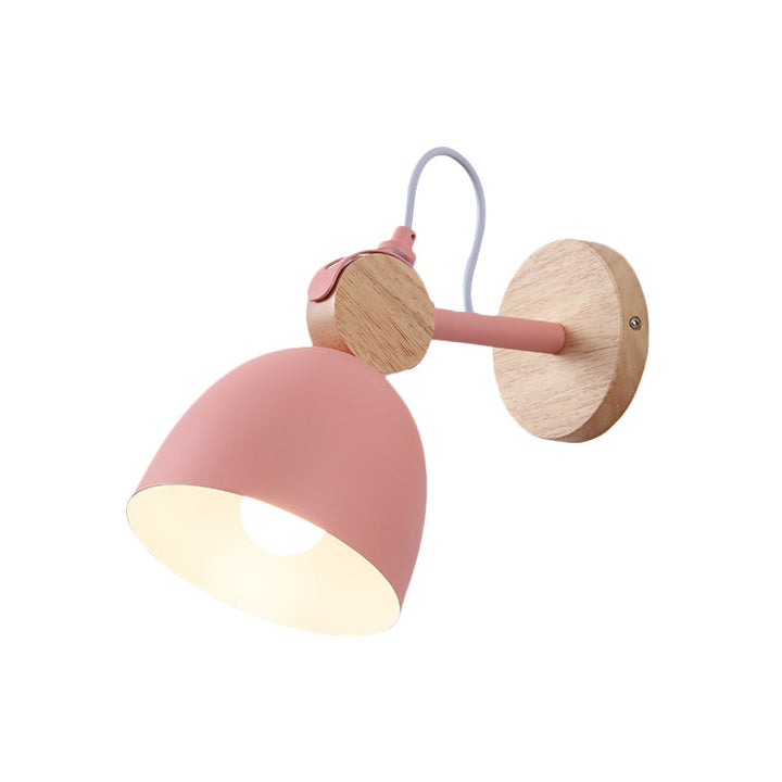Skørter | Metallic Dome Wall Light Living Room Corner Adjustable 1 Light Nordic Style Wall Lamp