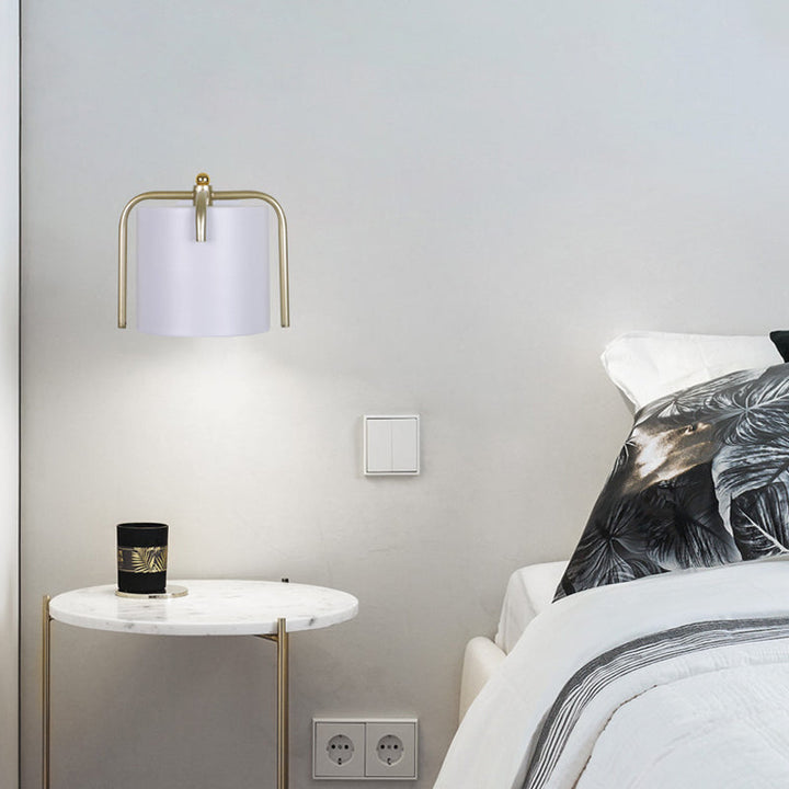 Skørter | Metal Cylinder Wall Lamp Rotatable One Lamp Macaron Loft Wall Lamp for Bedroom Mirror