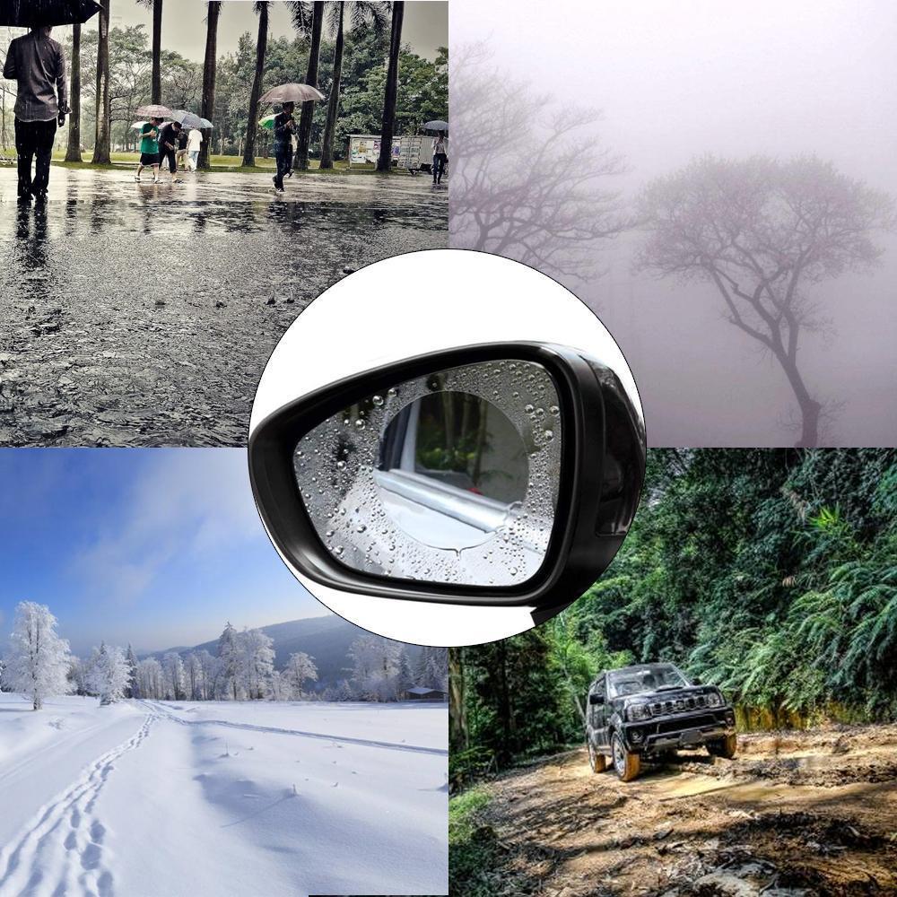 Lisslune | Car rearview mirror protective film, rainproof film, highly rainproof, anti-fog, clear visibility-2pcs