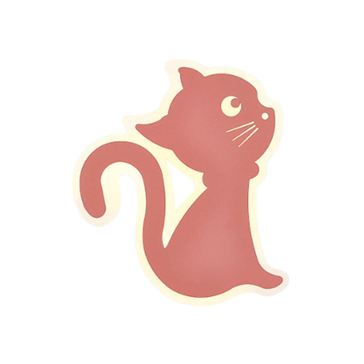 Skørter | Metal Slim Kitten Wall Lamp Animal Macaron Colorful Wall Lamp for Bedroom Kindergarten