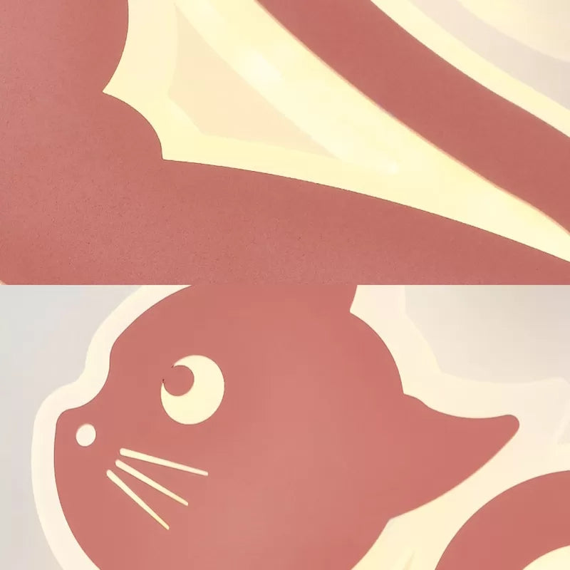 Skørter | Metal Slim Kitten Wall Lamp Animal Macaron Colorful Wall Lamp for Bedroom Kindergarten