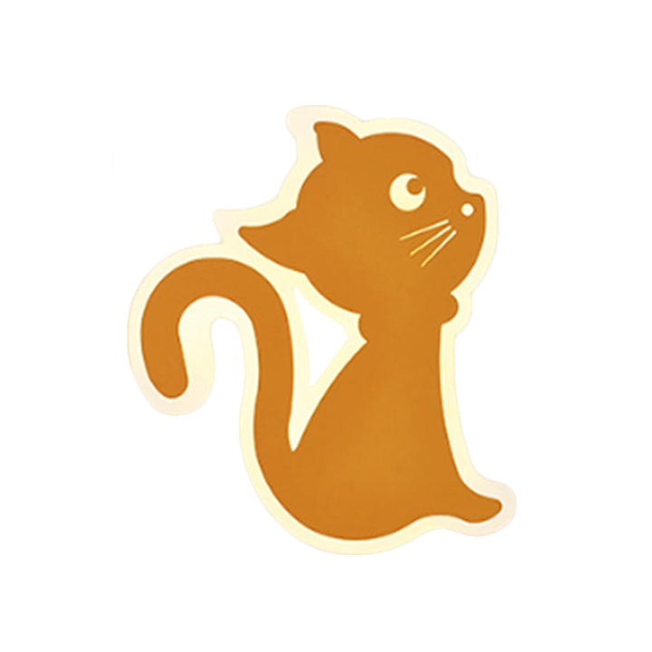 Skørter | Metal Slim Kitten Wall Lamp Animal Macaron Colorful Wall Lamp for Bedroom Kindergarten