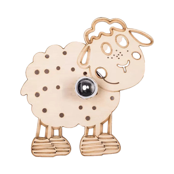 Skørter | Metal Sheep Wall Lamp Bedroom Preschool 1 Head Children Wall Light in Beige