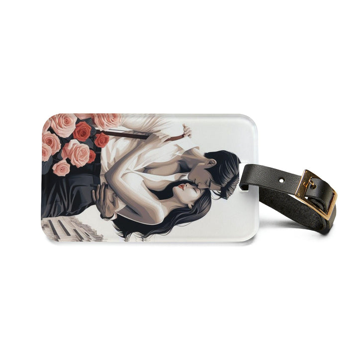 Lisslune | Smooth Adjustable Leather Luggage Tag: Your Stylish Travel Essential