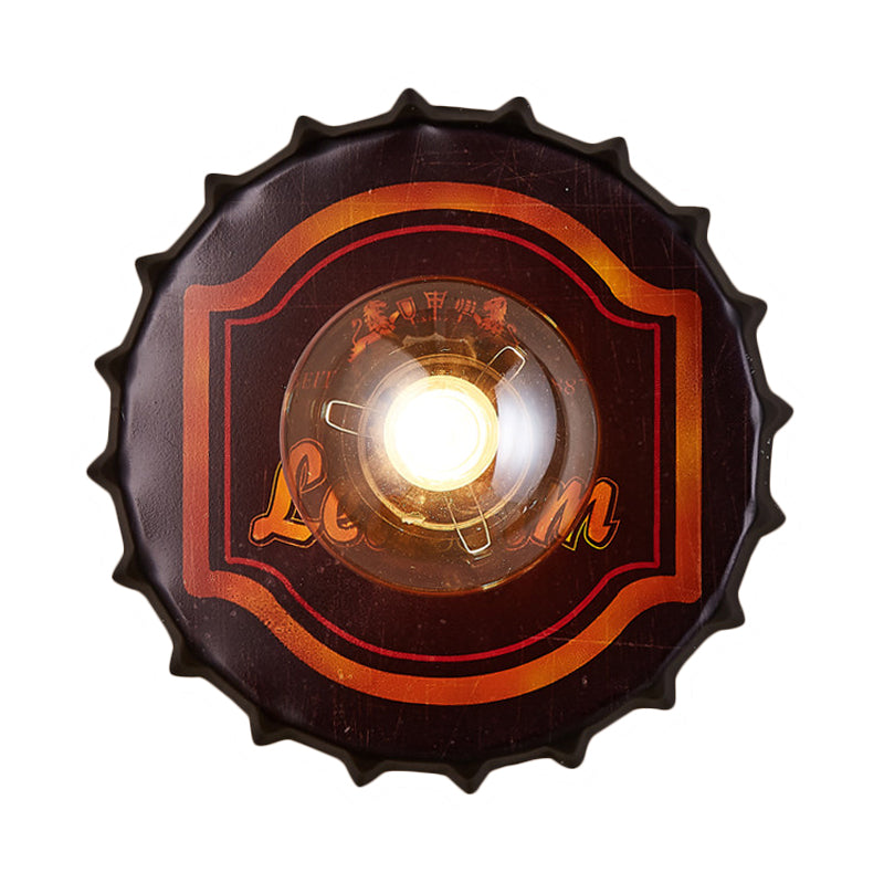 Skørter | Antique Style LED Wall Light Bottle Cap Shape Metal Wall Light for Restaurant Bar