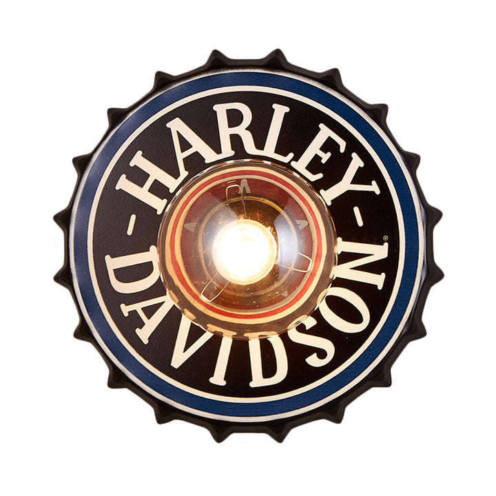 Skørter | Antique Style LED Wall Light Bottle Cap Shape Metal Wall Light for Restaurant Bar