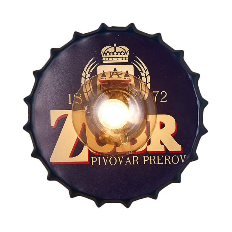Skørter | Antique Style LED Wall Light Bottle Cap Shape Metal Wall Light for Restaurant Bar