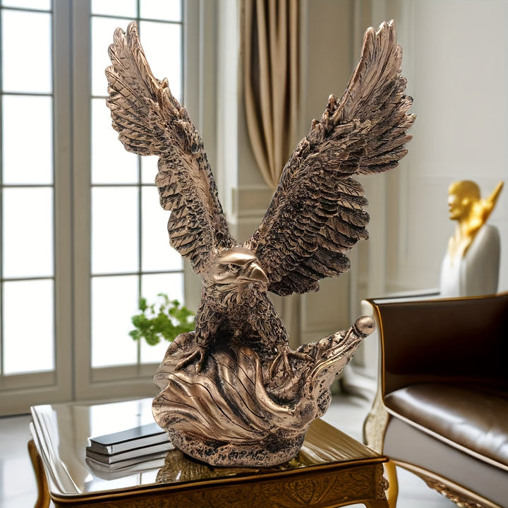 Lisslune | AeroGlide Majestic Eagle Statue – Impressive Decoration with Outstretched Wings