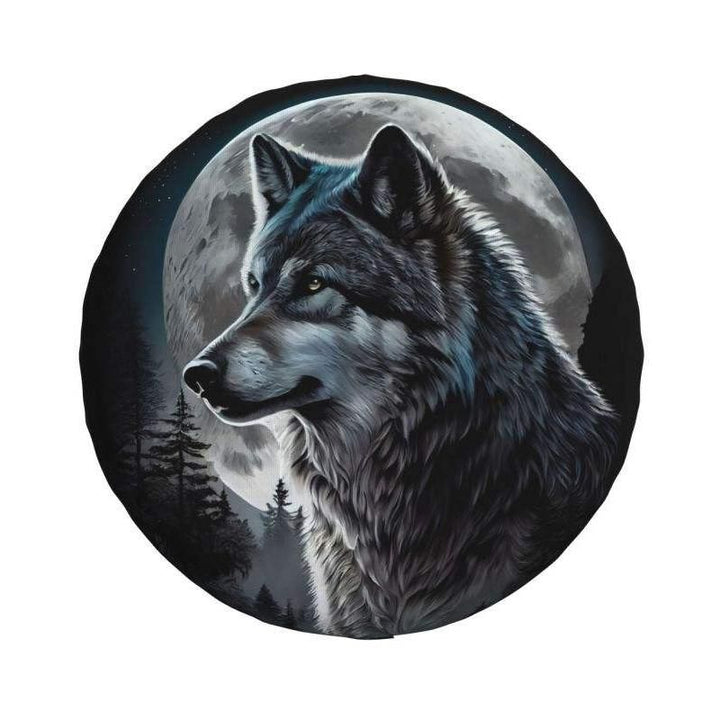 Lisslune | Wild Spirit Wolf Cover – Customized Protector for 4x4, Trailer, RV Wheels