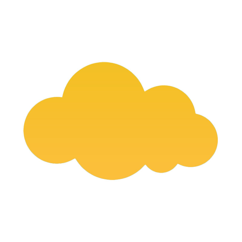 Skørter | Macaron Style Cloud Wall Light Metal Accent LED Wall Light for Children's Room