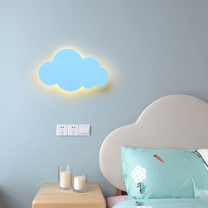 Skørter | Macaron Style Cloud Wall Light Metal Accent LED Wall Light for Children's Room